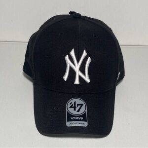 New York Yankees Embroidered  Black White RAD 2025 ‘47 MVP OSFA Baseball Hat O/S